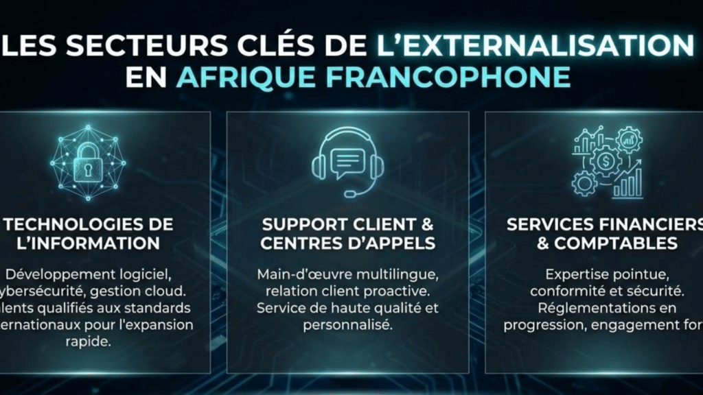 infographie externalisation afrique francophone