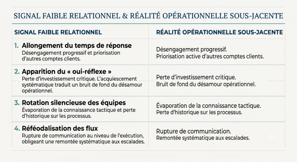 signal faible relationel